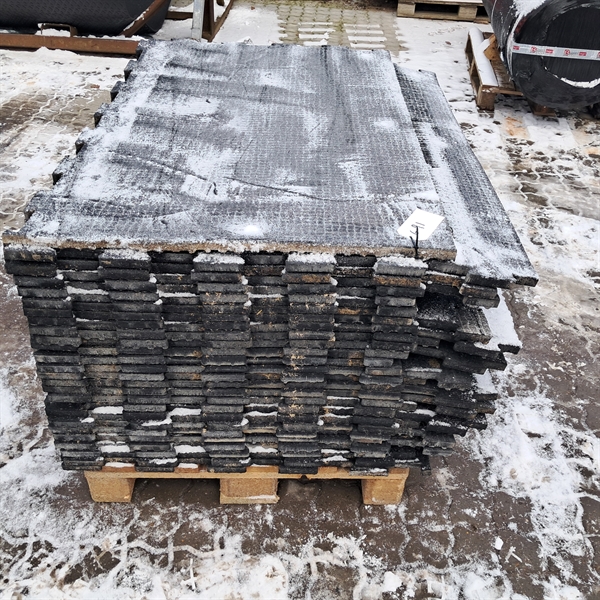 27 st. begagnade gummimattor 20 mm. 125x80 cm. 2:a sortering G91